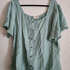 Flower & Feather Top